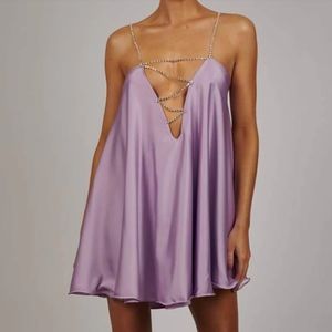 Salt purple satin fairy city dress M